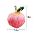 thumbnail image 5 of Grofry Peach Brooch able Anti-Glare Lapel Pin Jewelry Rust-proof Brooch for Sweaters Accessories, 5 of 7