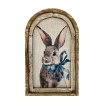 XUFLVPSEF Easter Bunny Picture Rabbit Wall Art Cute Animal Artwork Kids Room Decor Bunny Decor Wall Art Cute Rabbit Poster Picture Canvas Print Easter Decorations Front Door Wall Window Home Decor