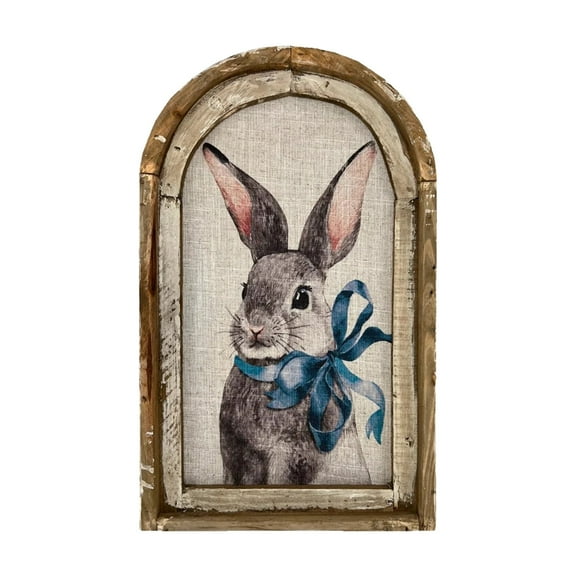 XUFLVPSEF Easter Bunny Picture Rabbit Wall Art Cute Animal Artwork Kids Room Decor Bunny Decor Wall Art Cute Rabbit Poster Picture Canvas Print Easter Decorations Front Door Wall Window Home Decor