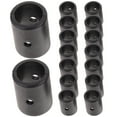 thumbnail image 3 of 16pcs Foosball Black End Caps Foosball Table Rod Plugs Iron Pole Safety Caps, 3 of 8
