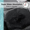 thumbnail image 6 of Buganda Memory Foam Bathroom Rugs, Ultra Soft and Absorbent Bath Mat, Thick Bath Rug for Bathroom Floor, 47x17, Dark Grey, 6 of 10