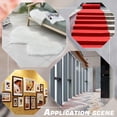 thumbnail image 5 of 1roll 2in x 65.6ft Strong Adhesive Cloth Duct Tape Heavy Duty Repair White Carpet Securing Tape Fabric Double Sided Water Resistant Gaffer Tape for Stage Carpet Floor Repairing Spines Fixing Edge, 5 of 6