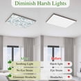 thumbnail image 5 of Boho Teal Green Floral Magnetic Fluorescent Light Covers for Ceiling Lights 2x4Ft,Vintage Farmhouse Paisley Leaf Office Classroom Kitchen Drop Ceiling Light Covers Lighting Filters Shade Panel 3Packs, 5 of 9