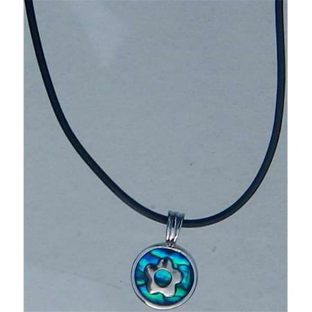 Butterfly Paua Shell - Flower Blue Paua Shell Necklace