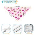 thumbnail image 6 of Dog Bandana 1 Pack,Pink Football and Flowers Pattern Bandanas for Dogs,Cat Bandana,Small/ Large Dog Bandana 2 Size,Dog Bandanas, 6 of 6