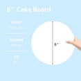thumbnail image 4 of Tabla redonda para tartas Cake Trays JCD de 8 pulgadas, 70 paquetes, color blanco, 4 of 7