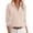 Beige, variant on Women Quarter Zip Long Sleeve Solid Color Soft Knit Fall Pullover Sweater, S