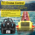 thumbnail image 4 of GPS Fishing Bait Boat 500m Remote Control Bait Boat Dual Motor Fish Finder 2KG Loading Support Automatic Cruise/Return/Route Correction with Night Light Turn Signal for Fishing, 4 of 7