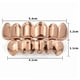 thumbnail image 5 of Gorras de Hip Hop chapadas en oro rosa, ajuste personalizado, conjunto de Grillz superior e inferior, parrillas para dientes, boca Hop, ajuste personalizado, Grillz de dientes pulidos, 5 of 5
