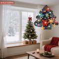 thumbnail image 2 of Stylish Metal Hanging Christmas Tree Wind Spinner - Concentric Layered Design with Colorful Lights & Snowflakes for Garden Decor, 2 of 7
