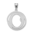 thumbnail image 3 of Sterling Silver Rhodium-plated Fancy Script Letter O Initial Pendant QC8999O, 3 of 4