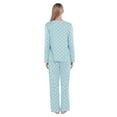 thumbnail image 4 of Aosijia Womens Pajama Set Long Sleeve Sleepwear Polka Dot Nightwear Soft Loungewear Pjs Sets Pajamas Top and Pant 2XL, 4 of 9