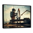 thumbnail image 2 of Designart "Launch of the Space Shuttle IV" Space Shuttle Floater Framed Canvas Print, 2 of 7