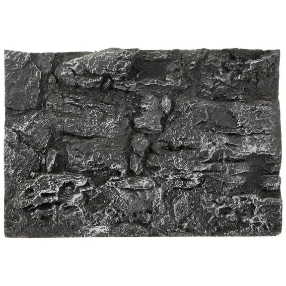 IBASETOY PU Foam Reptile Tank Background Board Dark Grey 1Pack