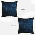 thumbnail image 3 of Kll Blue Glitter Retro Decorative Throw Pillow Covers Velvet Soft For Couch Sofa Bedroom Living Room Outdoor -20"X20", 3 of 8