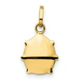 thumbnail image 3 of Real 14kt Yellow Gold Red Enameled Ladybug Charm Pendant; for Adults and Teens, 3 of 4