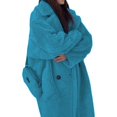 thumbnail image 4 of LOVZFMLL Vestes pour Femmes Manteau à Manches Longues en Cheveux d'Agneau Col Chaud, 4 of 5