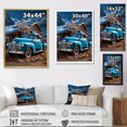 thumbnail image 4 of Designart "Roadside Nostalgia of Pickup Truck" Pickup Truck Floater Framed Wall Art Living Room, 4 of 7