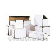 50 - 5 1/2 x 3 1/2 x 3 1/2 White Corrugated Shipping Mailer Packing Box Boxes