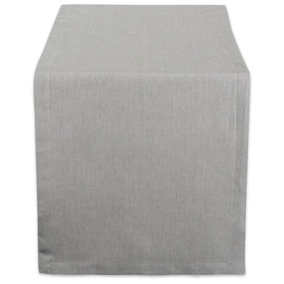 DII Cotton Chambray Table Runner, 14x108"