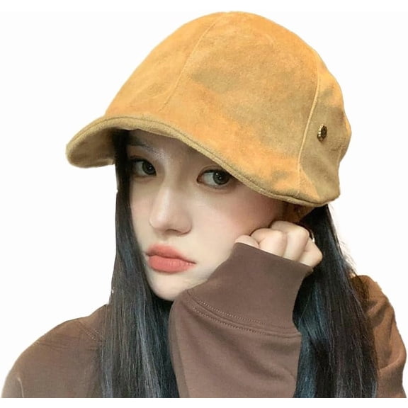 Suede Beret Hats for Women Vintage Painter Hat Chic Newsboy Caps for Fall Winter
