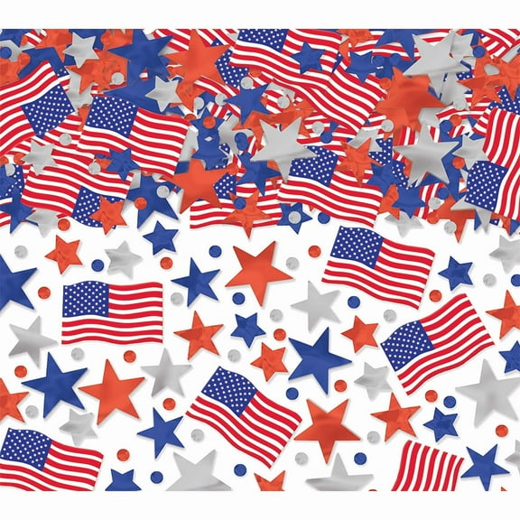 Patriotic Confetti Mix - 2.5 Ounce Bag (369170) - 1 Bag