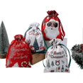 thumbnail image 1 of 12 PCS Christmas Drawstring Gift Bags, 15x20cm Christmas Gift Sacks Small Treat Candy Bag, Digital Printing Christmas Wrapping Santa Gift Pouche, 1 of 5