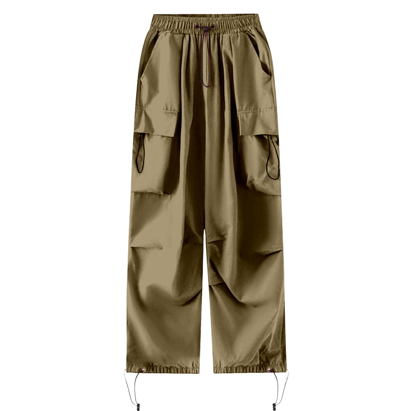Gsakboxl Capri Pants for Women Y2K 90s Vintage Oversized Elastic