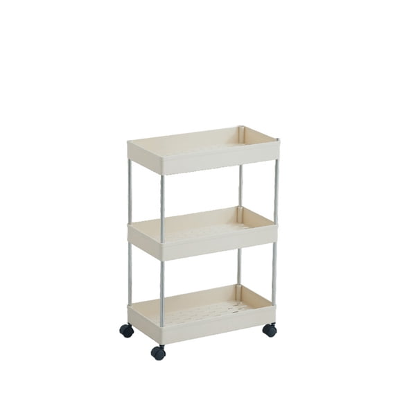 Estante De Almacenamiento Con Espacio De 2/3/4 Capas, Torre Deslizante Delgada Para Cocina, Montaje Móvil, Estante De Baño De Plástico, Ruedas, Organizador Para Ahorrar Espacio matsuzay HA024121-02