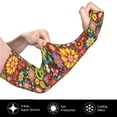 thumbnail image 3 of Gaeub Hippie Peace Love Cooling Sleeves for Women, Arm Sleeves, UV Sun Protection Sleeve to Cover with Silicone Anti-Slip, 3 of 8