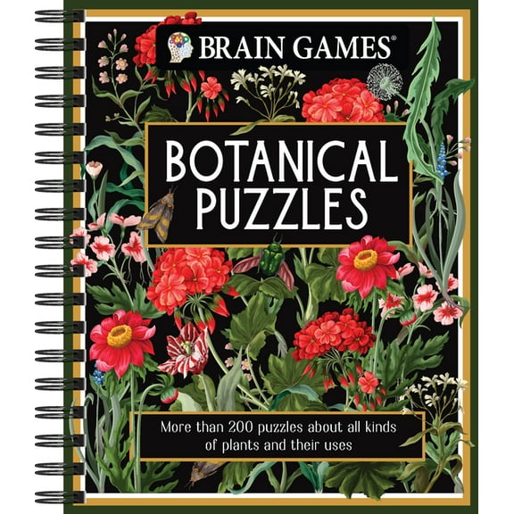 Brain Games Brain Games - Botanical Puzzles: More Than 200 Puzzles about All Kinds of Plants and Their Uses, (Spiral-Bound)