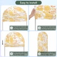 thumbnail image 5 of Yellow Flowers Arch Backdrop Cover, Spandex Fitted Wedding Arch Cover, Watercolor Summer Botanical Floral Round Top Stand Covers for Birthday Ceremony Bridal Shower Party Decor 4x1.65 Ft, 5 of 9