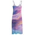 thumbnail image 5 of Purple Blue And Gold Wave Sleeveless Dress Women's Luxury Party Dress Birthday Dresses for Women, 5 of 7