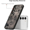 thumbnail image 6 of for Samsung Galaxy S23 Plus Case Rose Design Case Cover Floral Phone Case for Girls Women Pattern Printed Slim Translucent Matte TPU Bumper Case Shockproof Protective Case, Black, 6 of 7