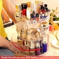 thumbnail image 3 of Kupink Beauty Organizer Make Up Kosmetik Organizer 360°Drehbar Aufbewahrung Kosmetikbox schminkorganiser für Dresser Schlafzimmer Badezimmer Transparente Vhermosa WL-00491, 3 of 8