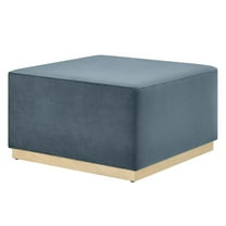 Accent Chair Ottoman, Blue, Velvet, French Living Lounge Cafe Lobby Hospitality Restaurant, Modern Contemporary Boutique HB36580