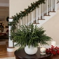 thumbnail image 5 of Artificial Pine Branches 12 PCS Realistic Christmas Greenery Stems Real Touch Cedar Pine Needles for DIY Crafts Wreath Garland Holiday Home Decoration 18 Inch, 5 of 6