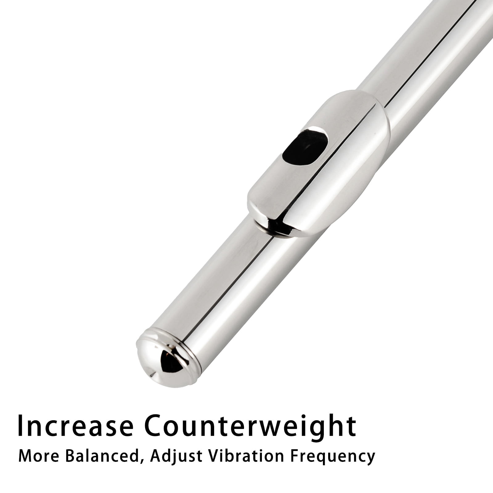 EASTROCK Closed Hole Nickel Plated Flute Soprano Recorder in C 16 with Professional Care Set for School Ensembles and Beginners Silver