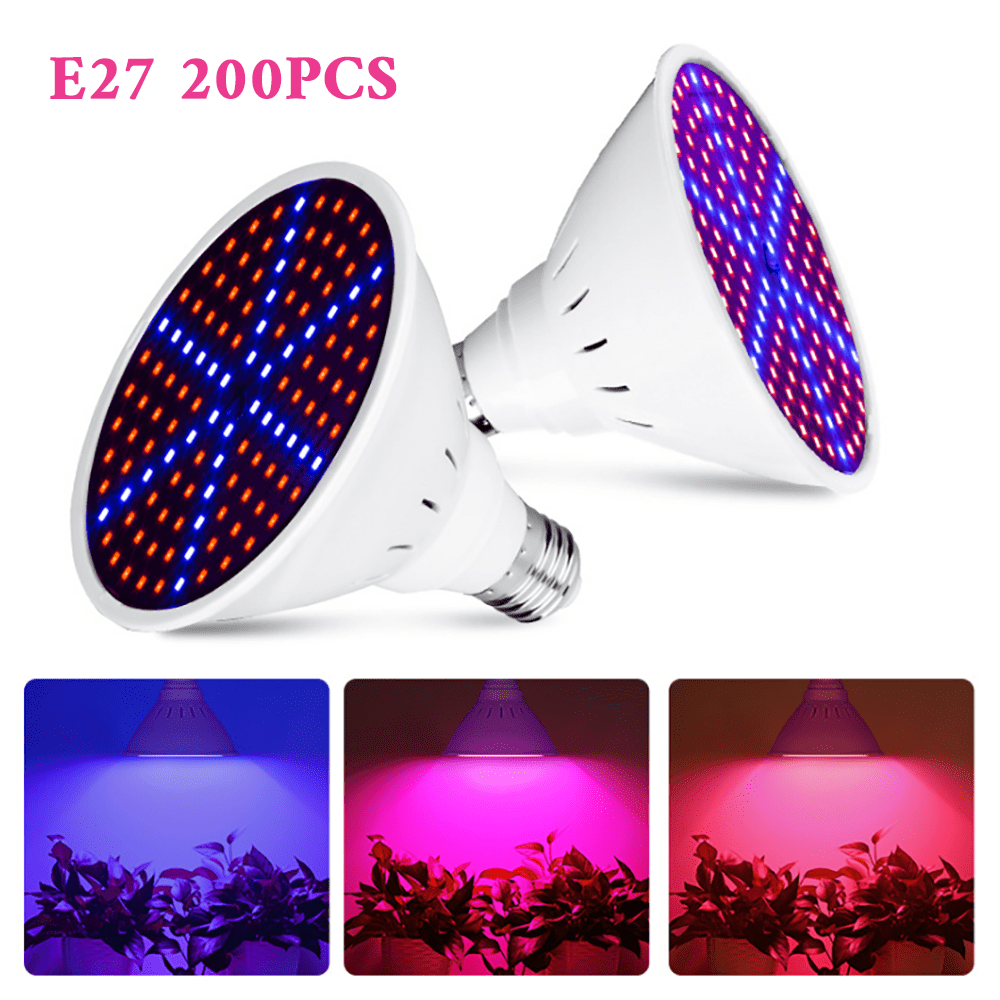 100W LED Grow Light Bulb Full Spectrum Lamp for Indoor Plants, Garden