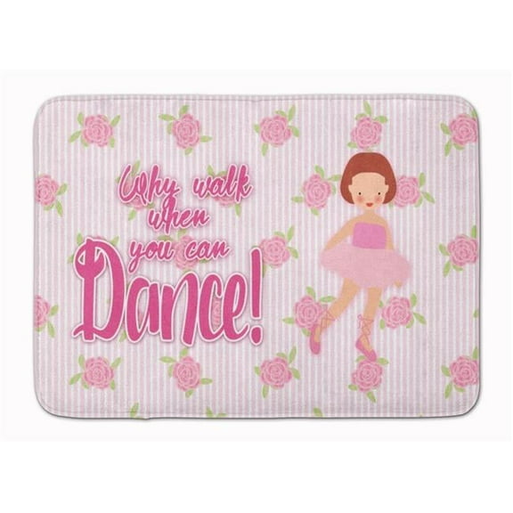 Ballet Red Short Hair Machine Washable Memory Foam Mat