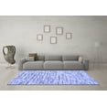 thumbnail image 3 of Ahgly Company Indoor Round Abstract Blue Contemporary Area Rugs, 4' Round, 3 of 4