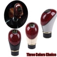 thumbnail image 2 of Manual Car Leather Gear Shift Knob Shifter Lever Handle 5 Speed, 2 of 6