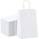 thumbnail image 1 of 20x Bolsa de papel kraft Bolsa de papel kraft con asa Bolsas de papel blanco Bolsas de regalo de papel kraft para Navidad, Día de la Madre, Pascua, bodas, cumpleaños,, 1 of 5