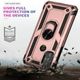 thumbnail image 2 of Compatible with Motorola Moto G Power (2023) Case Built-in 360 Ring Holder Kickstand, Extreme Protection Military Armor Magnetic Car Dual Layer Protective Heavy Duty Phone Cover,Rosegold, 2 of 7