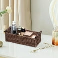 thumbnail image 4 of Luoshdecor Paper Rope Storage Basket,Weave Counter Organizer Wicker Baskets with Handle,Decorative Storage Bins for Bathroom Home, 4 of 6