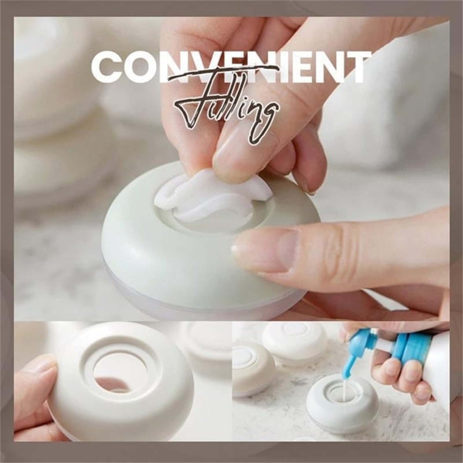 Lunxisen 16 Pcs Travel Pods Leak-Proof Silicone Bottles Portable Press-Type Shampoo Gel Container Toiletries Storage Box for Vacation Gym Travel Essentials
