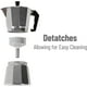 thumbnail image 5 of Cafetera exprés Sunnimix de aluminio plateada 6 tazas 300 ml Moka Pot, 5 of 6