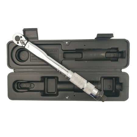 

1/4 Inch Drive Adjustable Torque Wrench Preset Torque Wrench With Precast 5-25nm(Silver)