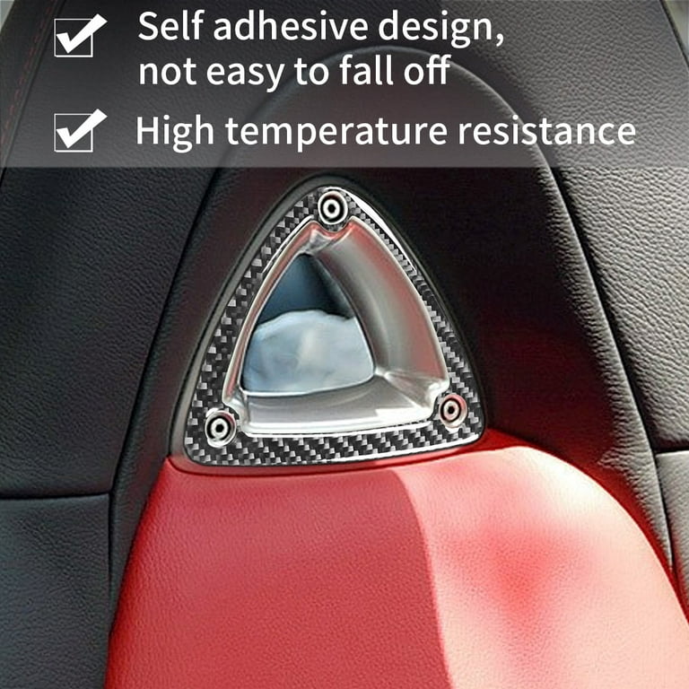 AOKID Car Sticker,2Pcs Auto Interior Trim Seat Headrest Carbon
