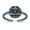 Black, variant on 9mm - Eye of Providence Toe Band Ring 925 Sterling Silver Thin Adjustable Stylish Rings for Women